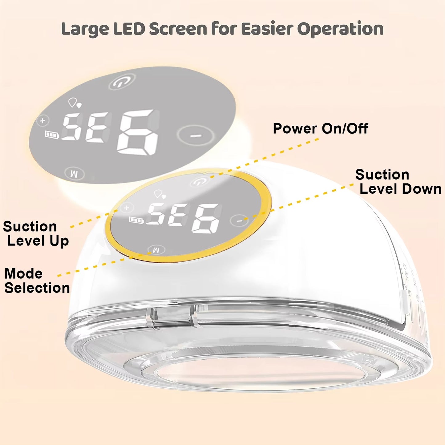 Hands-Free Portable Electric Breast Pump