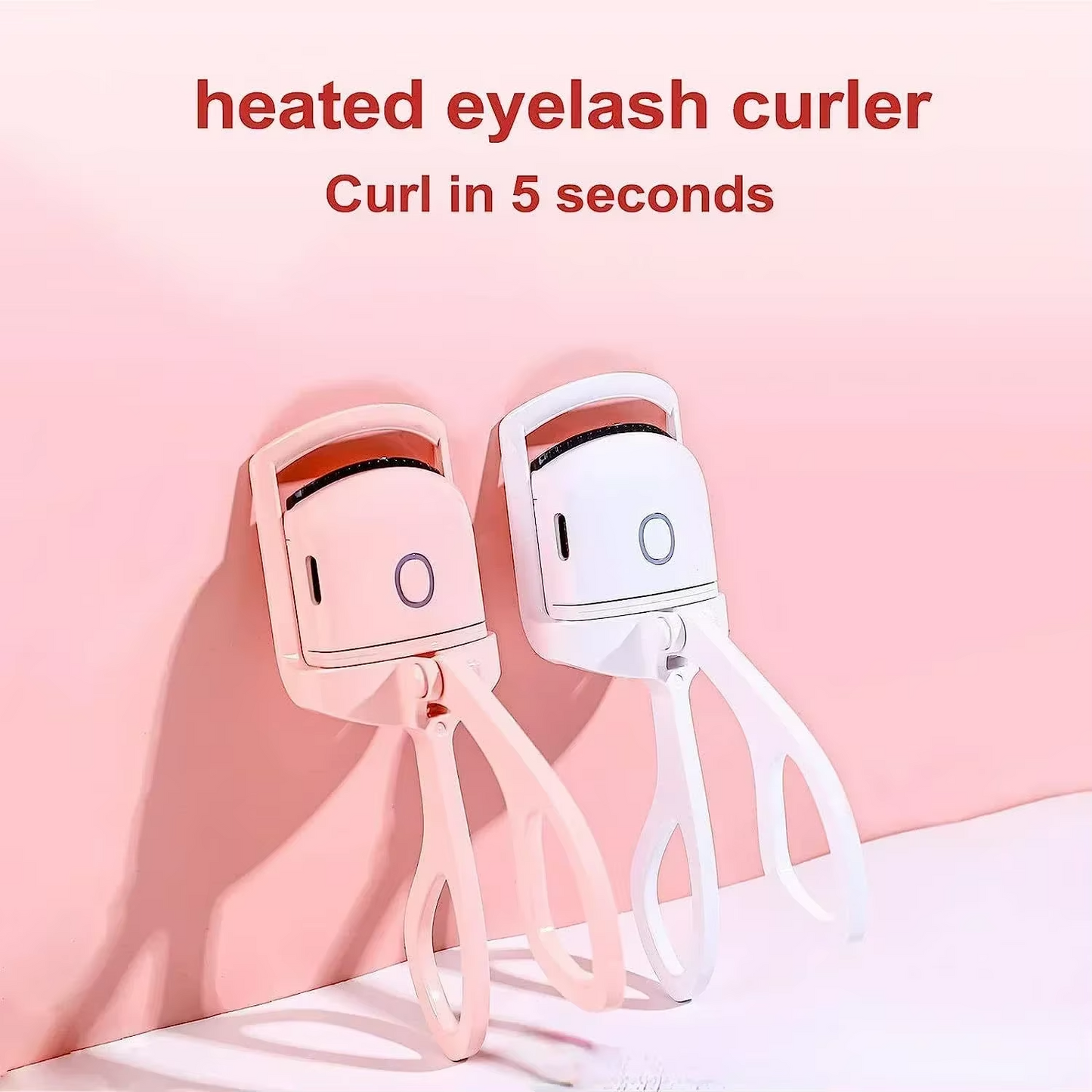 USB Rechargeable Heated Eyelash Curler – 8s Fast Heating Lash Lifter
