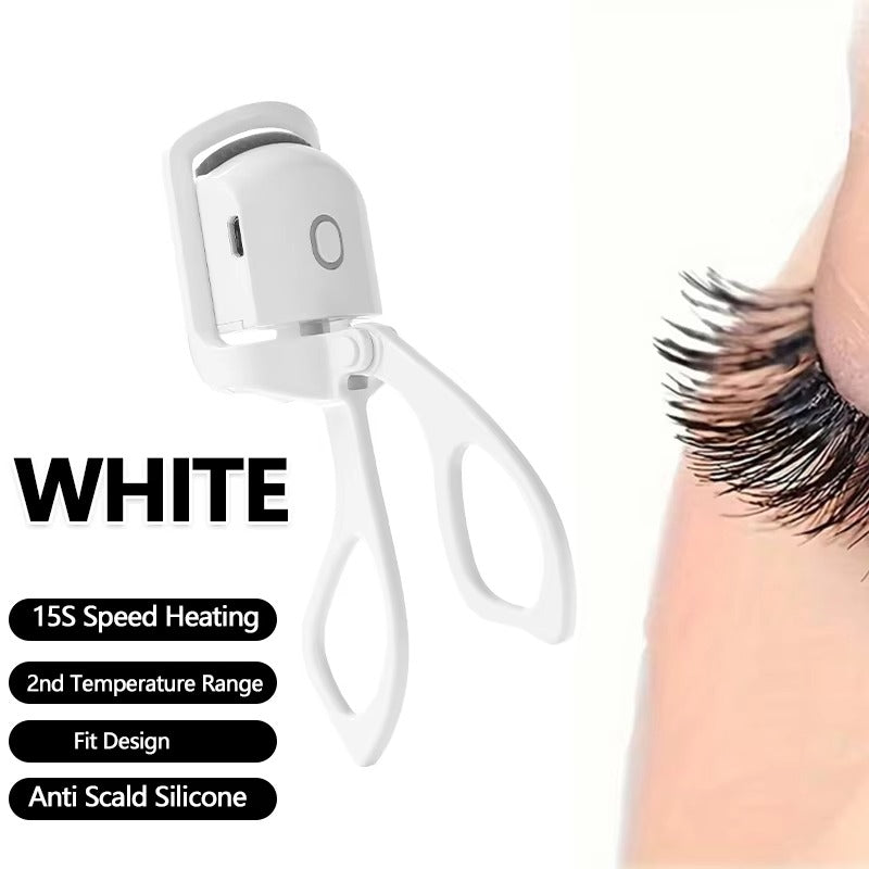 USB Rechargeable Heated Eyelash Curler – 8s Fast Heating Lash Lifter