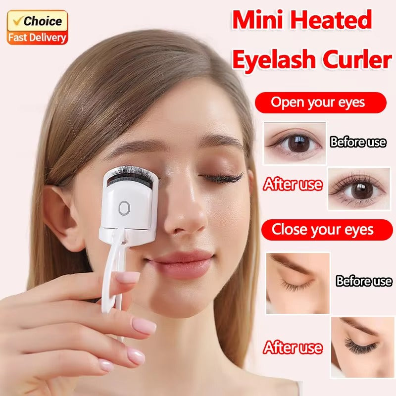 USB Rechargeable Heated Eyelash Curler – 8s Fast Heating Lash Lifter