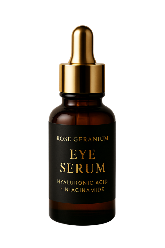 Rose Geranium Eye Serum with Hyaluronic Acid and Niacinamide