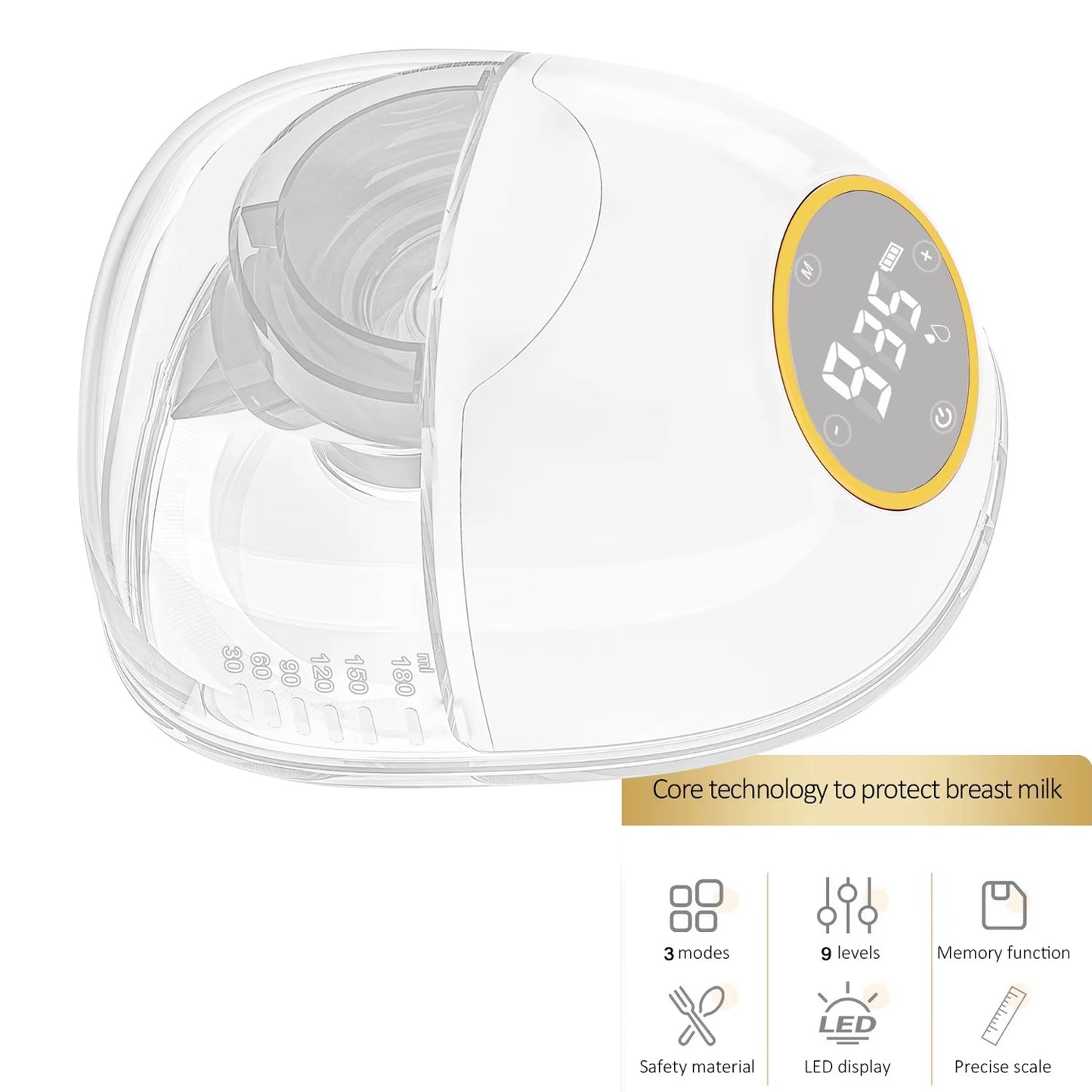 Hands-Free Portable Electric Breast Pump