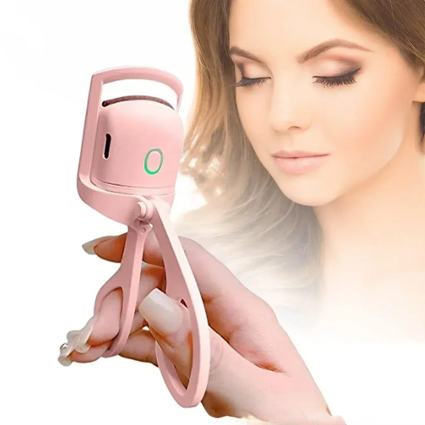 USB Rechargeable Heated Eyelash Curler – 8s Fast Heating Lash Lifter