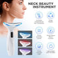 LED Face and Neck Massager (Blue, Red, Purple) for Wrinkles, Acne and Puffiness