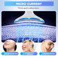 LED Face and Neck Massager (Blue, Red, Purple) for Wrinkles, Acne and Puffiness