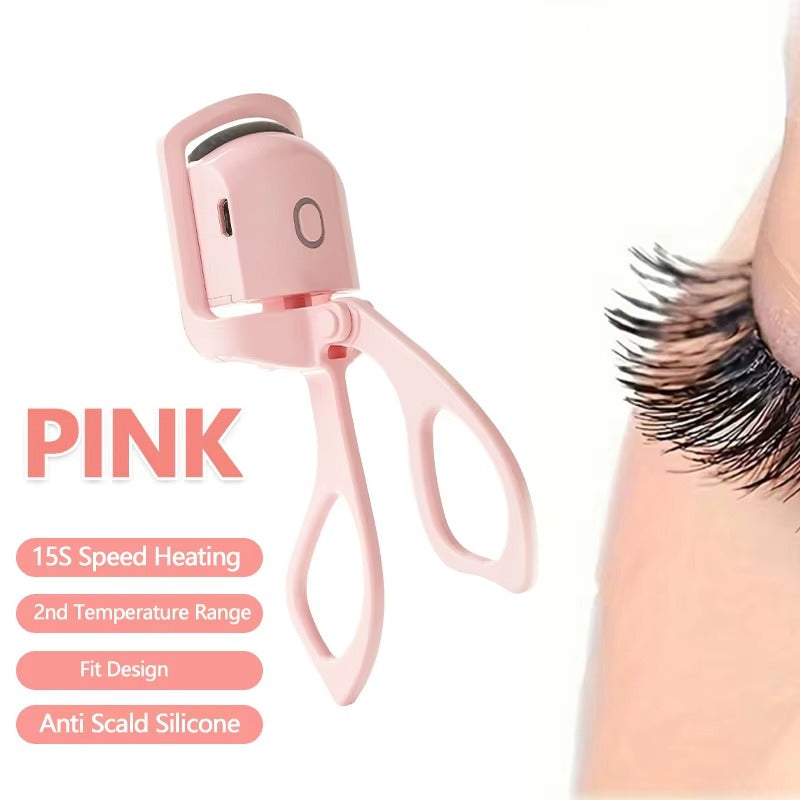 USB Rechargeable Heated Eyelash Curler – 8s Fast Heating Lash Lifter
